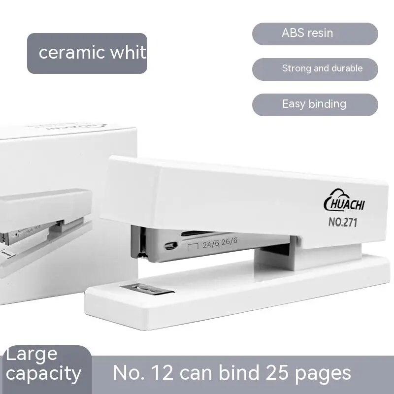 Fashion Stapler Desk Binding Binder Book Durable Paper Stapling Fashion Colors School Supplies Stationery Office Accessories