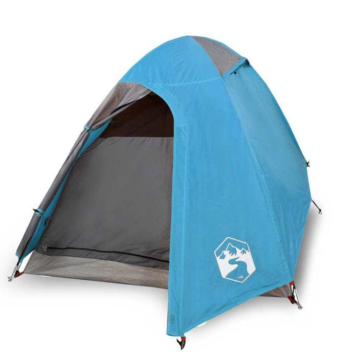 Tente de camping - vidaXL - 2 personnes - Imperméable - Bleu - Léger et portable