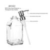 AEE2-Glass Soap Dispenser With Rust Proof Stainless Steel Pump Refillable Hand Soap Dispenser Bathroom Soap Dispenser