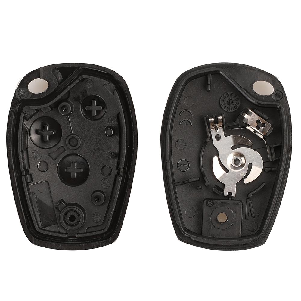 jingyuqin 30pcs/lot 2/3 Buttons Remote Key Shell Case For Renault Duster Logan Fluence Clio for Nissan Opel No blade