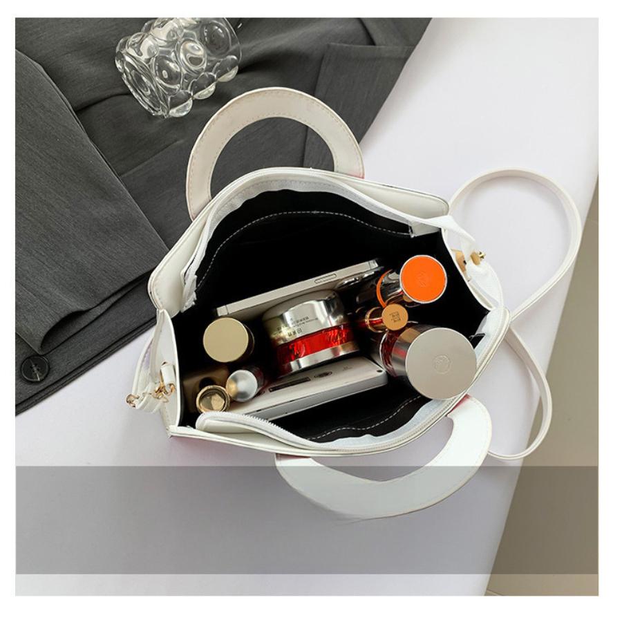 Plaid Color Block Small Square Bag New Fashion Trendy Shoulder Crossbody Purse for Women KTB