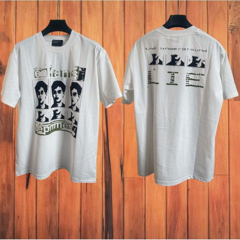 ERD Vintage Loose Fit Short Sleeve T-Shirt Men Women Couple Streetwear