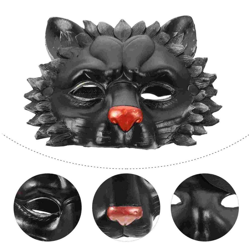 Half Face Lion Half Face Mask Party Supplies Animal Mask Masquerade Cosplay Lion Mask Party