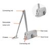 Automatic Door Closer Spring Hydraulic Buffer Metal Concealed Gate Closer Adjustable Door Stopper Speed Mute Closing 25 To 85KG