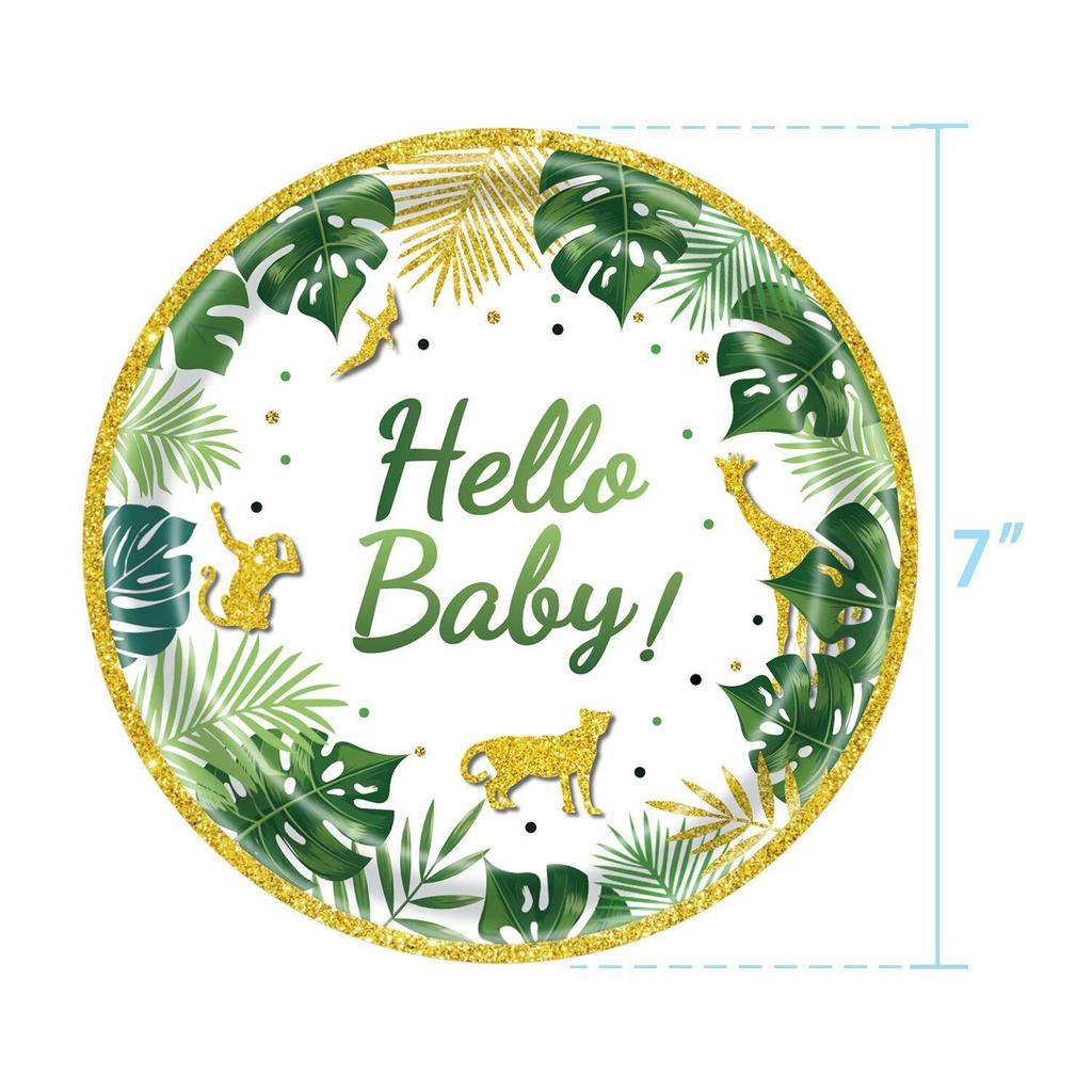 О, детские бумажные тарелки на тему джунглей, бумажные стаканы, скатерти, наборы декоративной посуды, реквизит для тематического оформления