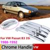 Для VW Volkswagen Passat B3 35i 1988 1989 1990 1991 1992 Хром Умная Накладка на Ручку Двери Автомобильные Аксессуары Наклейки Защитные