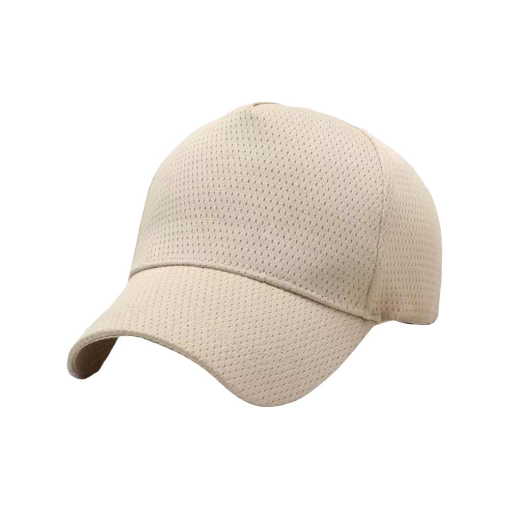 Curved Brim Breathable Baseball Cap Adjustable Mesh Dad Hat Quick Dry Sun Hat Travel Accessories