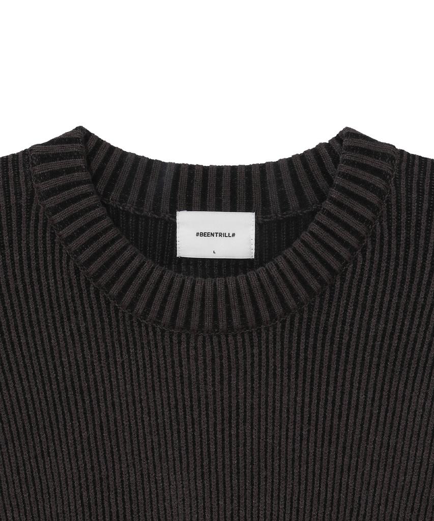BEENTRILL Хэштег Базовый двухцветный трикотаж (Древесный уголь)