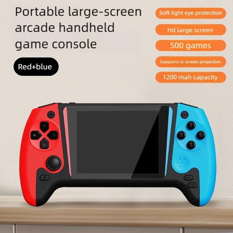 Портативная ручная игровая консоль с 3,5-дюймовым экраном для игры одного/двух игроков и предустановленными классическими играми
