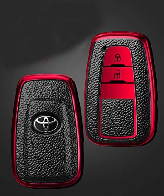 SANRILY Чехол для смарт-ключа Toyota Чехол для ключа Защита ключа Держатель ключа Новый Crown Серия 50 Prius 70 Camry Land Cruiser Prado 150 Поздняя модель Специально