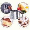 Baking Flour Sifter Double Layer Fine Mesh Powder Sugar Shaker Duster Handheld Stainless Steel Sifter Baking Cake Flour Sieve Tool Kitchen Supplies