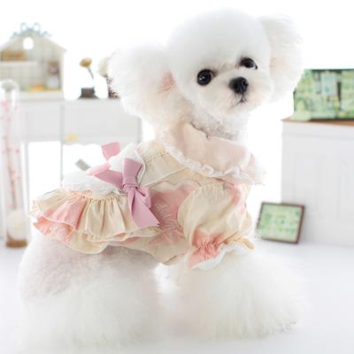 Платье-воротник Pet Love, платье Strawberry Maid, симпатичное теплое платье принцессы Тедди, одежда для щенков, куртка, аксессуары
