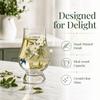 Transparent Glass Stemmed Glass Exquisite Tea Cup Glassware Cocktail Glass  Bar