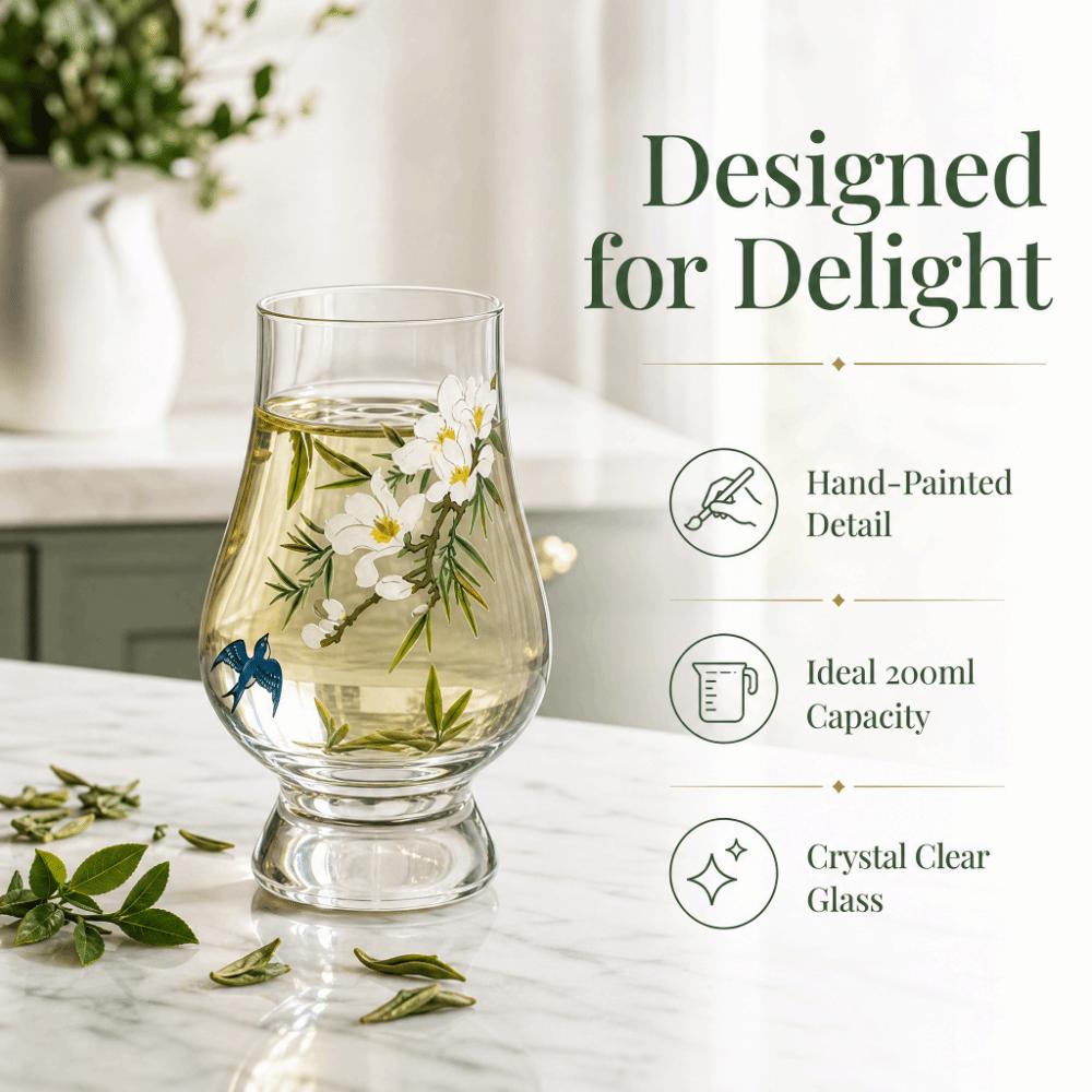 Transparent Glass Stemmed Glass Exquisite Tea Cup Glassware Cocktail Glass Bar