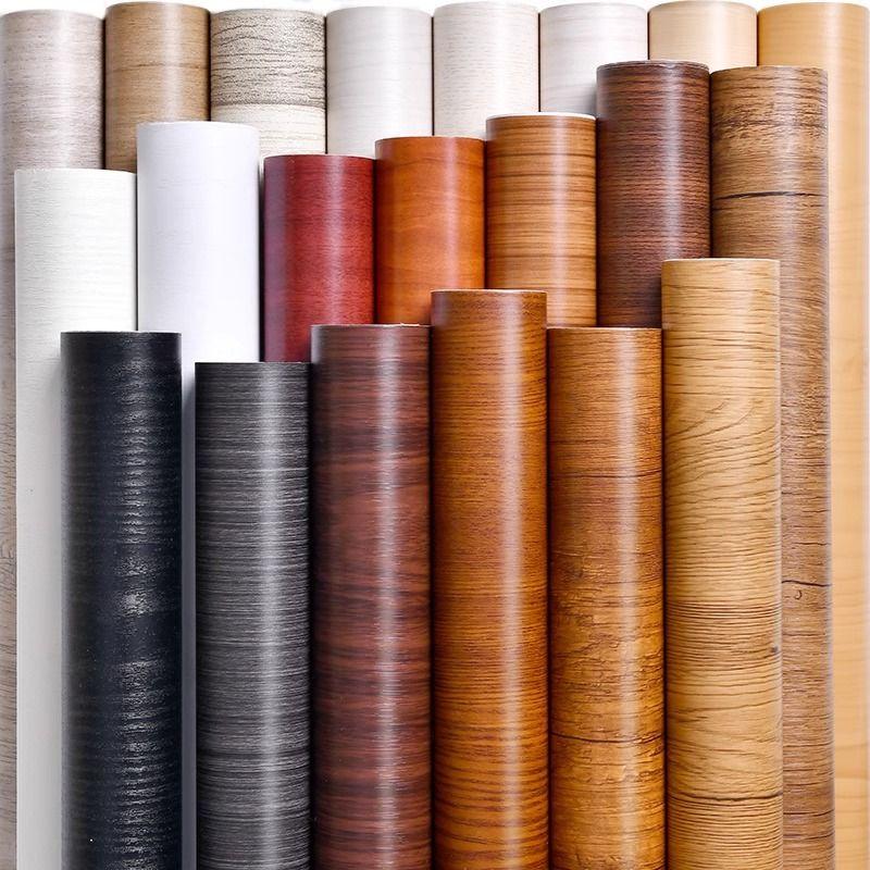 Утолщенные Водонепроницаемые Влагостойкие Самоклеящиеся Обои с Имитацией Древесной Текстуры Стикер для Обновления Рабочего Стола Шкафа Шкафчика Старой Двери Мебели