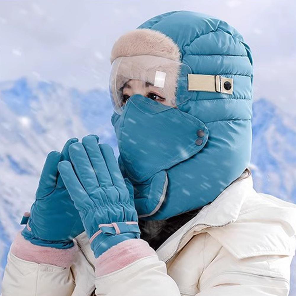 Новая зимняя шапка-ушанка для мужчин и женщин, для езды на велосипеде, электровелосипеде, ветрозащитная, холодостойкая, с толстой защитой ушей, теплая, уличная, хлопковая шапка