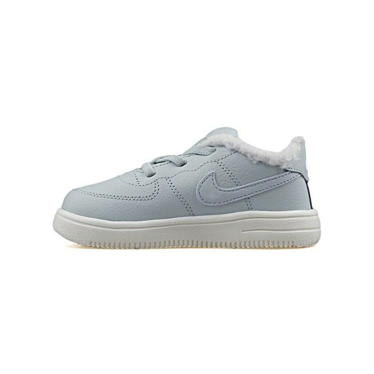 Nike Nike Air Force 1 SE Нескользящие Устойчивые к истиранию Низкие детские кроссовки Светло-голубые Для младенцев и малышей AR1134-001