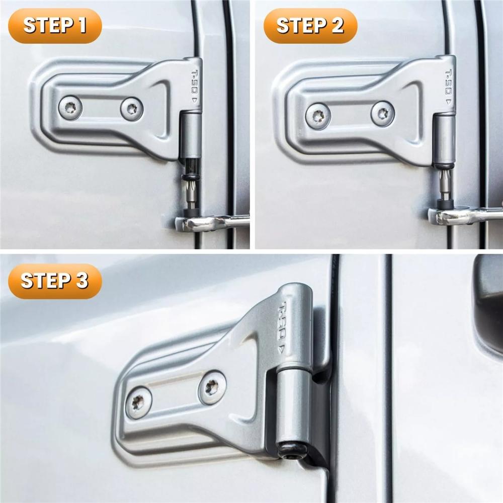 8Pcs Car Door Hinge Nuts 6511744AA Fit For 2007-2017 Jeep Wrangler JK JKU Sport