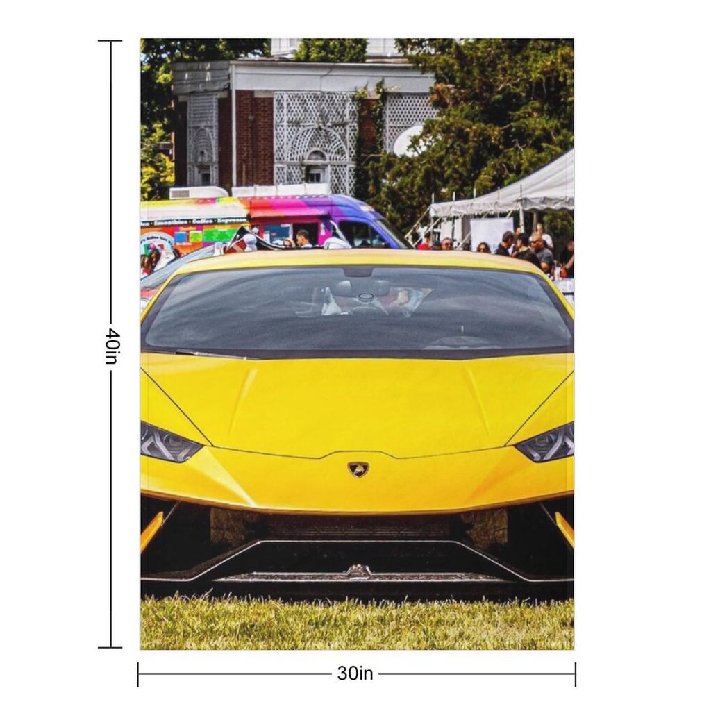Yellow Huracan Throw Blanket Beach Soft Big Furrys Softest Blankets