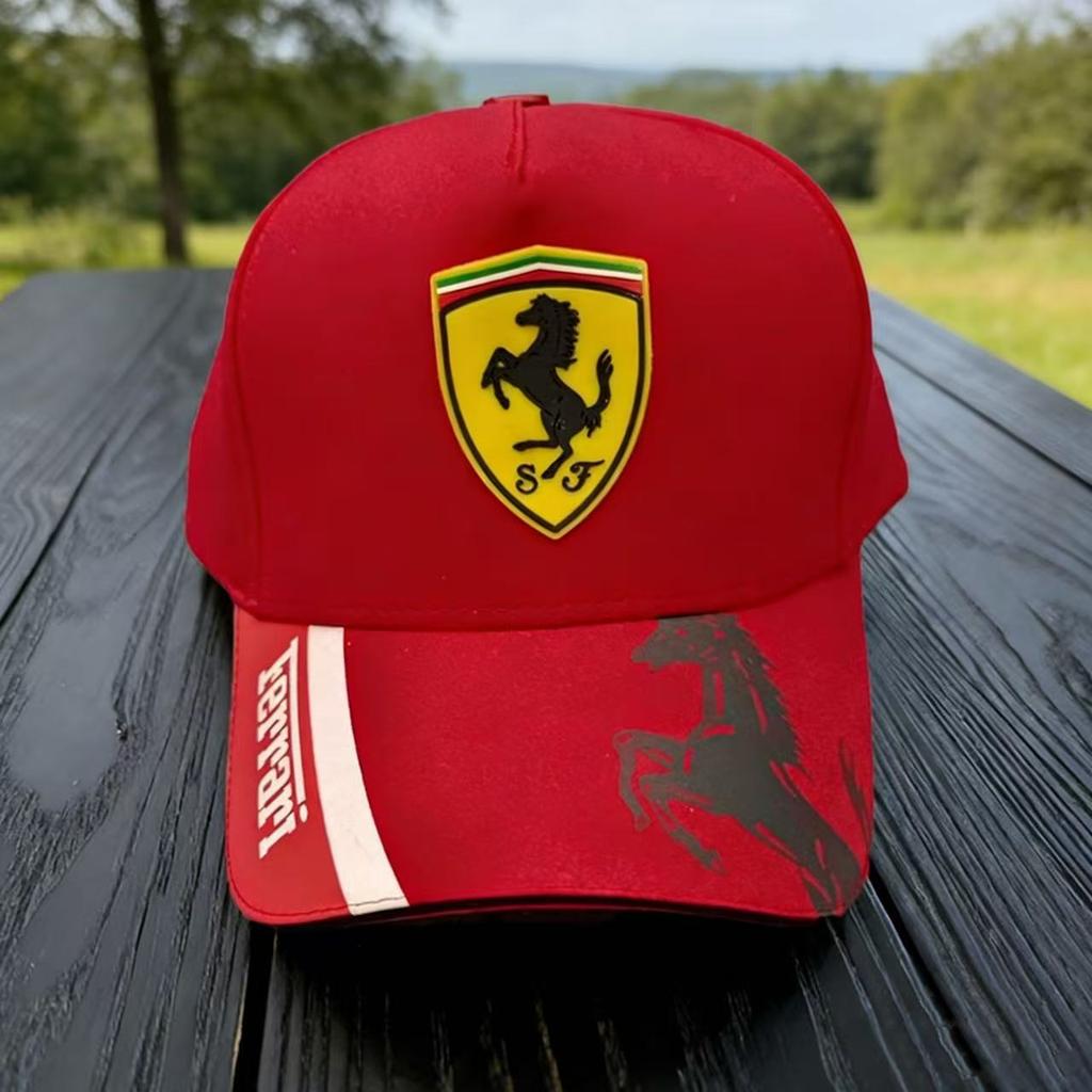 Вышитая Спортивная Повседневная Кепка Мужская и Женская Регулируемая Уличная Кепка от Солнца Для Логотипа Ferrari Roma Spider LaFerrari Monza SP2 F80