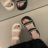 Women Fashion Pearls Back Strap Strap Sandals Female Spring Summer New Platform Slippers Woman Casual Open Toe Platform Sandals