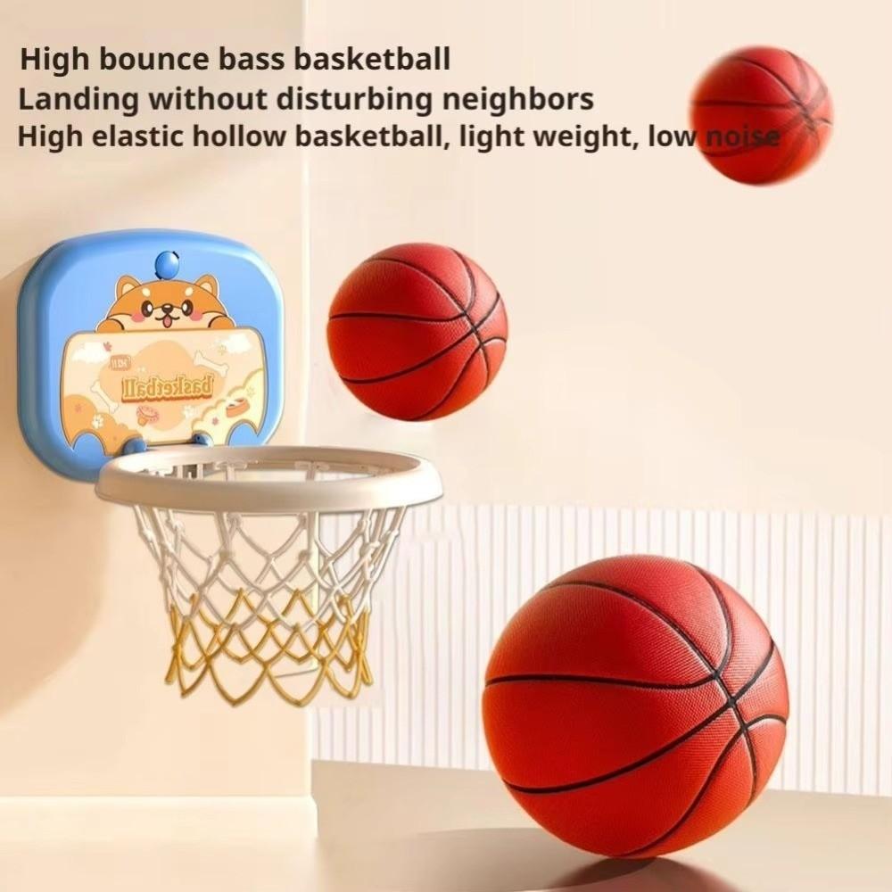 Cartoon Animal Baby Basketball Toy Set Scorable Scoreboard Mini Basketball Hoop  School Environment