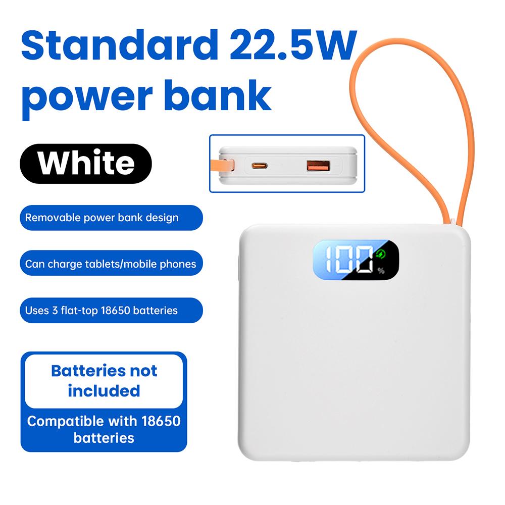 3 слота Корпус для батарей 18650 DIY Power Bank Зарядное устройство Корпус для быстрой зарядки С кабелем для зарядки Мини-корпус блока питания без пайки