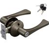 Matsuroku Eclat Lever Lock, Dual-Use Replacement Barrier-Free Lever Lock with Key, Partition Lock, EL5060-35M-U, Amber