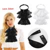 Fake Collar Victorian Renaissance Detachable Collar Shirts Ruffled Jabot Neck Collar Stage Party Steampunk Fancy Dress Costume