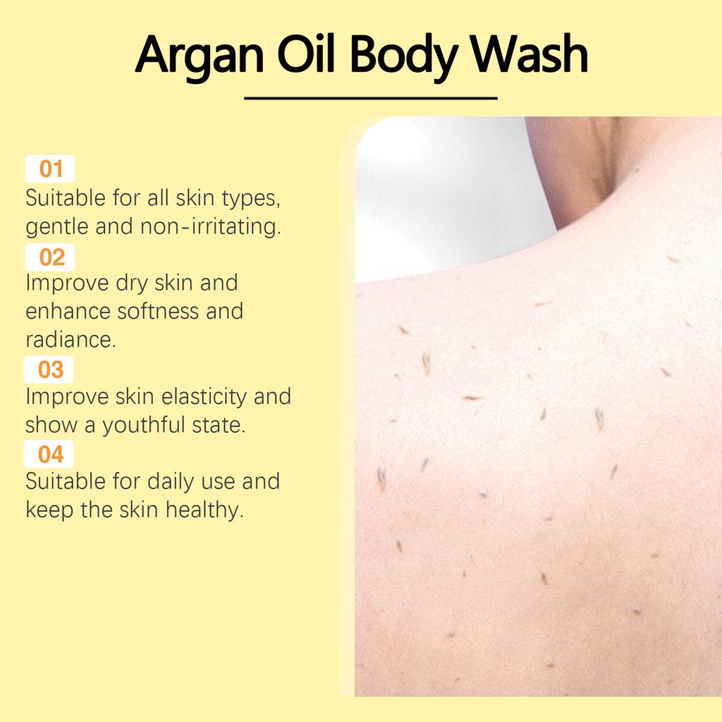 Увлажняющий гель для душа с ореховым маслом, очищающий гель для душа для тела, освежающий и увлажняющий, глубоко очищающий и увлажняющий, красивая кожа.100 мл