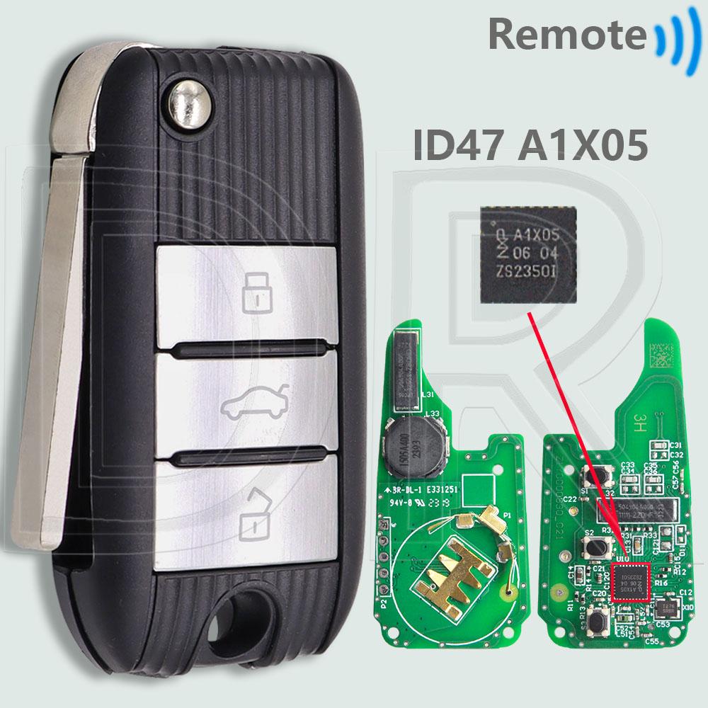 Оригинальная плата DR ID47 PCF7953 Чип 433 МГц Бесключевой доступ Автомобильный пульт ДУ Для Morris Garage MG MG5 ZS MG6 HS 2017 2018 2019
