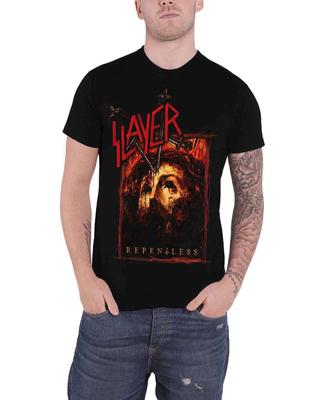 Футболка Slayer Repentless логотип кавер-группы новая мужская черная официальная