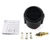 52mm Car Gauge  Water Temp Temperature Gauge 40~120 ℃ With White Backight 26-40MM Water Temp Adapter Joint Pipe