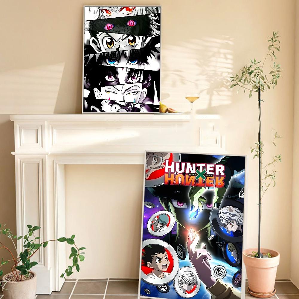 Hunter X Hunter Манга Аниме Аниме Постеры Липкая Белая Бумага Наклейка DIY Комната Бар Кафе Кавайный Декор Комнаты