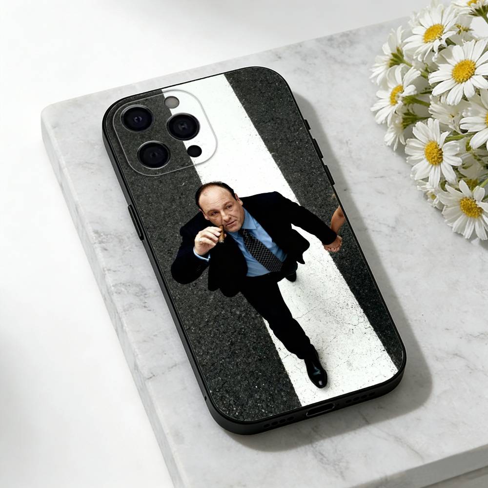 The Tony Soprano-JG Phone Case For iPhone 17,16,15,14,13,12,11 Plus,Pro Max,SE4Soft Silicone Black Cover