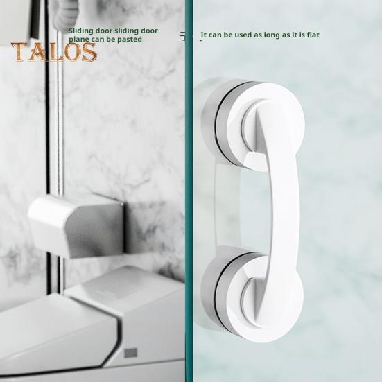 Glass Door Handle 10kg Load-capacity Secure Grip Simple Installation Universal Suction Cup Bathroom Sliding Door Handle