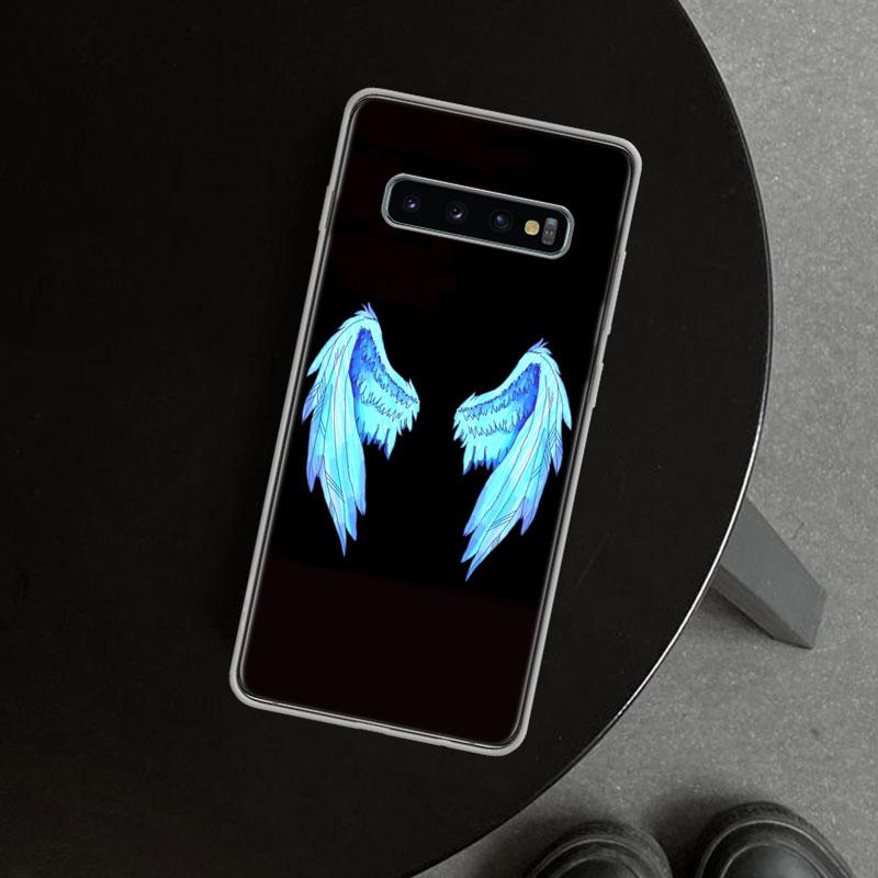 Чехол для телефона Ангельские Крылья Демонические Крылья для Samsung Galaxy S26 S25 Edge S24 S23 Ultra S22 Plus S21 FE S20 + Художественный Индивидуальный Funda