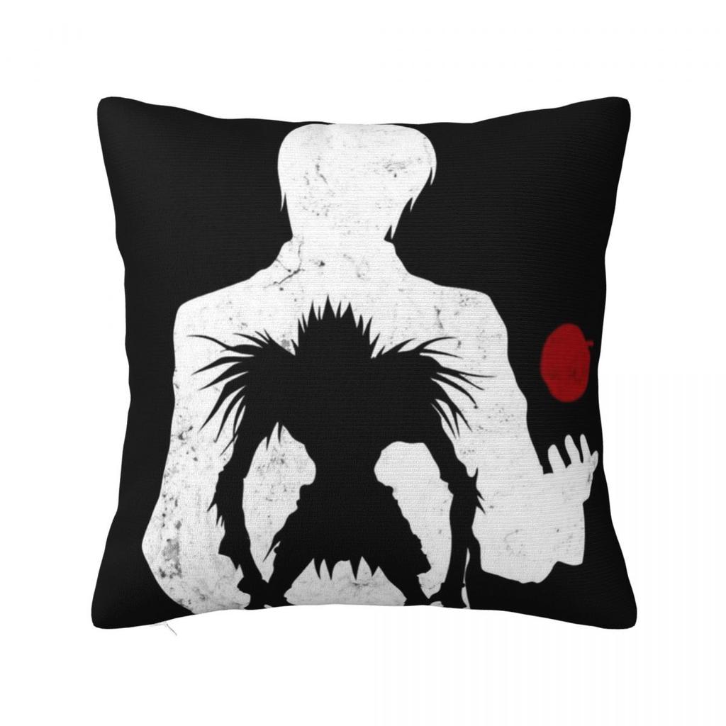Anime Death Note Light Yagami Square Pillow Case Shinigami Cushion Covers Awesome Zippered Decor Pillowcase For Home 18"X18"