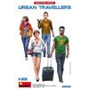 MiniArt Street Modern Figure Plastic Model MA38095 Travelers Collection, 4-Piece Kit,