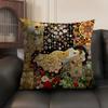 GGustav Klimt Oil art Cushion Cover Natural Linen Organic Fabric DoubleSided Printing Sofa Home Decor Gift Pillow Case