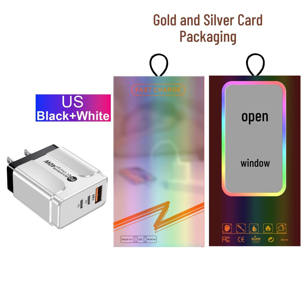 Universal Power Adapter Charger with 1 USB + 2 USB-C Ports, Compatible with US, EU, UK, AU Specifications