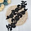 Black Water-Soluble Lace Polyester Light Embroidery Flower Patch Hollow Cloth Sticker Flower Diy Clothing Accessories
