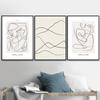 Минималистичный абстрактный силуэт фигуры, скандинавские постеры и принты, настенная живопись на холсте, Декор, фотографии для гостиной