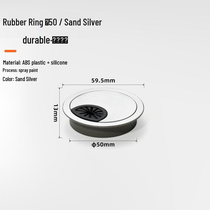 Desk Cable Management Box, ABS Plastic Round Cable Hole Cover, Decorative Wire Box