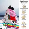 Customiz Name Personality Peppa Pig Blanket Soft &Warm Sofa Office Bed Travel Lunch Break Blanket, Gift Suitable All Seasons