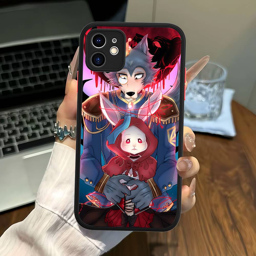 Classic Japanese Anime B-Beastars Matte Translucent Phone Case For Iphone 16 ProMax 15 14 13 12 11 X XS PRO Plus