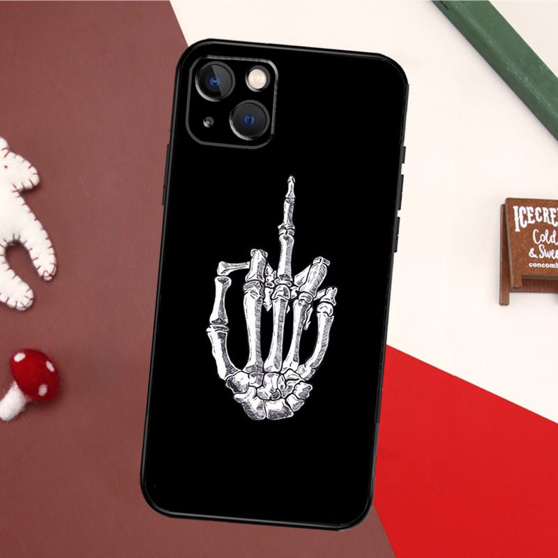 Bones Skeleton Bumper Phone Case For iPhone 16 15 14 11 12 13 Pro Max X XS XR Plus Back Cover