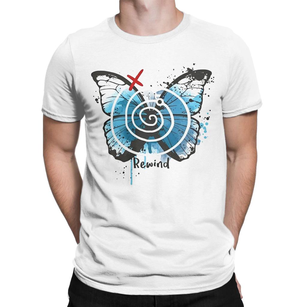 Unisex's Life Is Strange Butterfly T-Shirts  100% Cotton Tees Summer Vintage Short Sleeves T Shirt O-Neck Hippie Custom DIY Tshirt