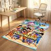 Personalized Crystal Velvet Carpet,Dragon Ball Custom Printed Name, Plush Area Rug For Home Indoor Decor