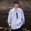 2024 Letter Long Sleeve Shirt Japanese Hong Kong Style Ins Loose Shirt Boys Summer Trendy Versatile Casual Coat